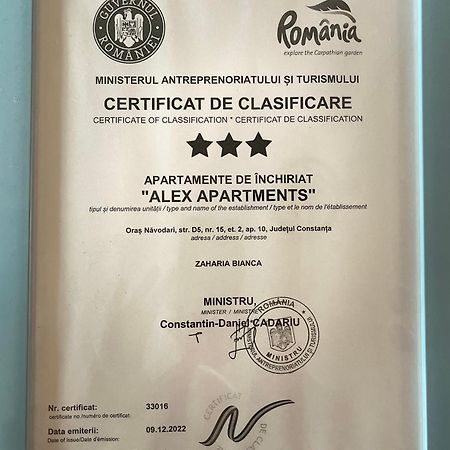 Alex Apartments Năvodari Kültér fotó